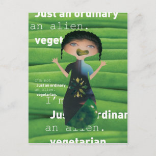 Waarom niet vegetarisch briefkaart