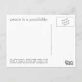 waarom niet vrede - engels briefkaart (Achterkant)