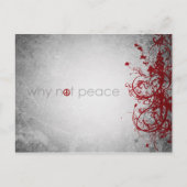 waarom niet vrede - engels briefkaart (Voorkant)