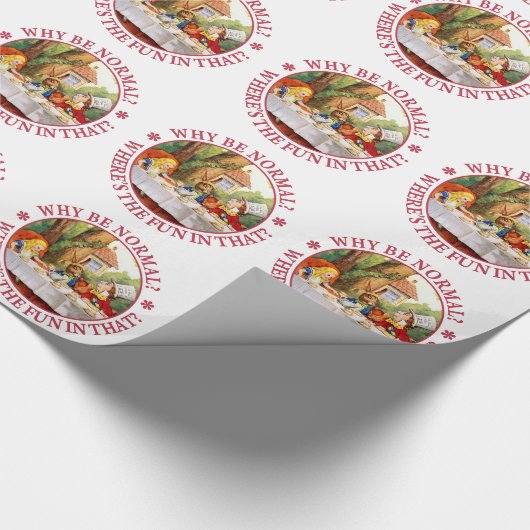 Waarom normaal zijn? Waar is de Fun daarin? Cadeaupapier (Hoek)