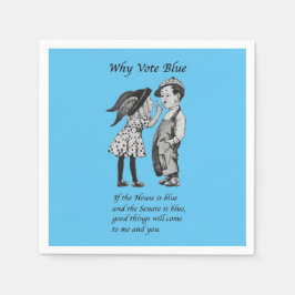 Waarom op blauw stemmen in 2024 servet