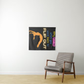 Waarom pas je in als je geboren bent? wandkleed (In Situ (horizontaal))