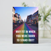 Waarom pas je in toen je geboren werd om Spruch ui Kaart (Staand voorkant)