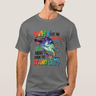 Waarom passen, geboren om uit te staan, schildpad, t-shirt