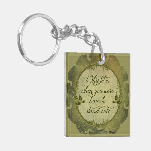 Waarom passen we in... sleutelhanger (Voorkant Links)