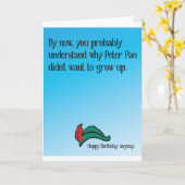 Waarom Peter Pan niet wilde groeien Kaart (Gele Bloem)