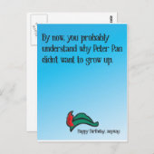 Waarom Peter Pan niet wilde opgroeien Briefkaart (Voorkant / Achterkant)