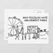 Waarom Piccolos haat Amusement Parks Briefkaart (Voorkant / Achterkant)