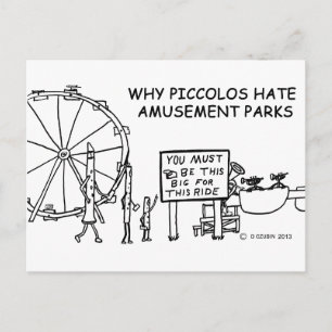 Waarom Piccolos haat Amusement Parks Briefkaart