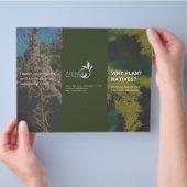 Waarom Plant Natives Goldenrod Green Theme Flyer (Hand)