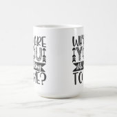 Waarom praat je nog steeds met mij? koffiemok (Center)