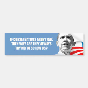 Waarom proberen conservatieven ons altijd te misle bumpersticker