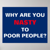 Waarom protesteren arme mensen? poster (Voorkant)