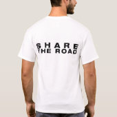 WAAROM RIJDEN (witte shirten) T-shirt (Achterkant)
