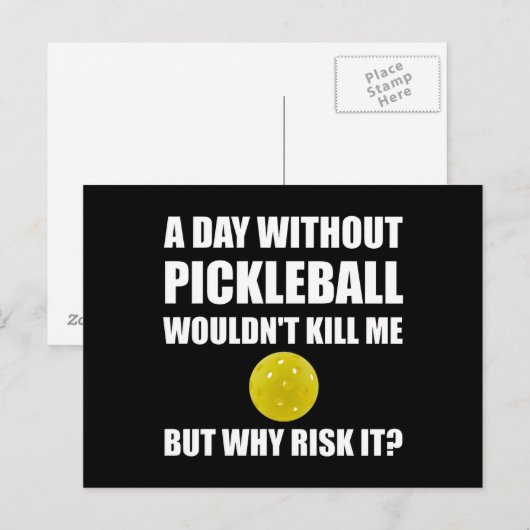 Waarom risico Pickleball Briefkaart (Voorkant / Achterkant)