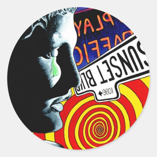 "WAAROM" RONDE STICKER (Voorkant)