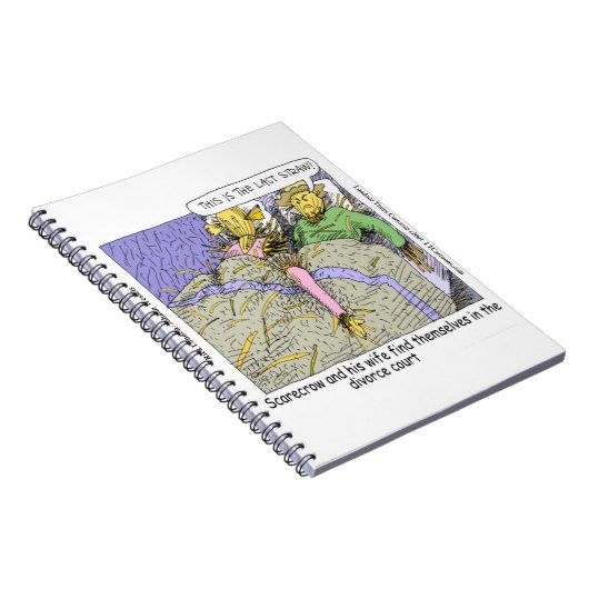 Waarom Scarecrows Divorce Funny Notitieboek (Rechterzijde)