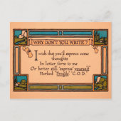  waarom schrijf je geen Briefkaart (Voorkant)