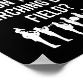 Waarom staat het voetbalteam op het veld van de ba poster (Hoek)