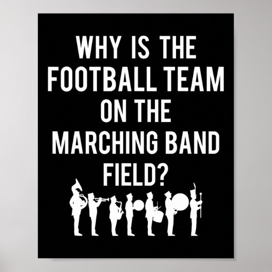 Waarom staat het voetbalteam op het veld van de ba poster (Voorkant)