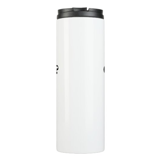 Waarom stak de grasbowler de weg over, thermosbeker (Achterkant)