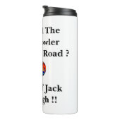 Waarom stak de grasbowler de weg over, thermosbeker (Geroteerd rechts)