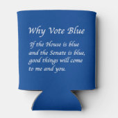 Waarom Stemmen Blauw in 2024 Blikjeskoeler (Achterkant)