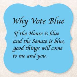 Waarom Stemmen Blauw in 2024 Kartonnen Onderzetters