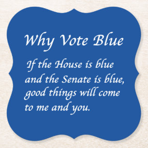 Waarom Stemmen Blauw in 2024 Kartonnen Onderzetters