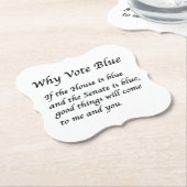 Waarom Stemmen Blauw in 2024 Kartonnen Onderzetters (Gekanteld)
