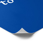 Waarom Stemmen Blauw in 2024 Poster (Hoek)