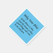 Waarom Stemmen Blauw in 2024 Servet (Hoek)