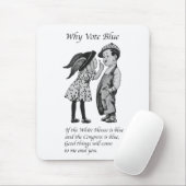 Waarom stemmen in 2028 helemaal blauw muismat (Met muis)