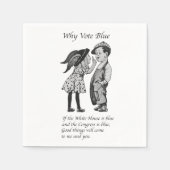 Waarom stemmen in 2028 helemaal blauw servet (Voorkant)