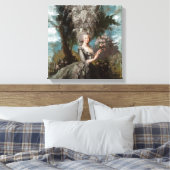 Waarom stop je daar boven de Marie Antoinette Canvas Afdruk (Insitu (Slaapkamer))