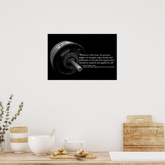 Waarom trainen? poster (Keuken)