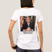 Waarom treedt de regering schaamteloos op... t-shirt (Achterkant)