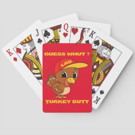 WAAROM? TURKEY MAAR grappige Thanksgiving Pokerkaarten