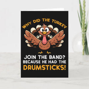 Waarom Turkije lid wordt van Nd Drumstick Thanksgi Kaart
