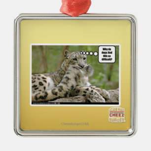 Waarom vinden honden dit zo moeilijk? metalen ornament