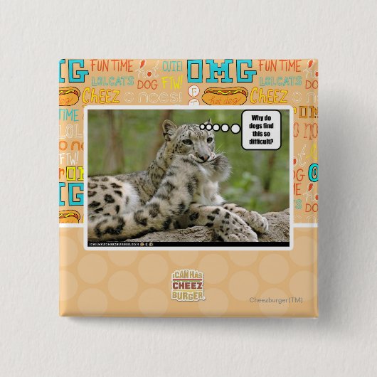 Waarom vinden honden dit zo moeilijk? vierkante button 5,1 cm (Voorkant)