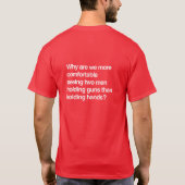 Waarom vinden we het prettiger om twee mannen gu t t-shirt (Achterkant)