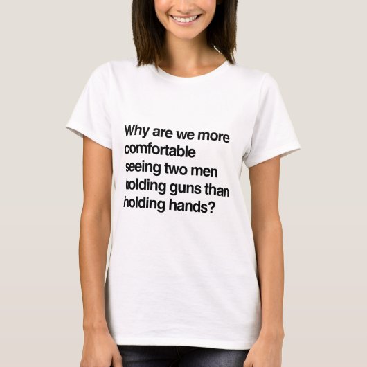 Waarom vinden we het prettiger om twee mannen gu t t-shirt (Voorkant)