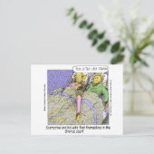 Waarom vogelverschrikkers scheiden is grappig briefkaart (Staand voorkant)