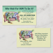 Waarom wacht op HEM om het te doen? Visitekaartje (Voorkant / Achterkant)