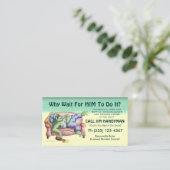 Waarom wacht op HEM om het te doen? Visitekaartje (Staand voorkant)