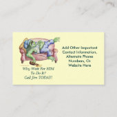 Waarom wacht op HEM om het te doen? Visitekaartje (Achterkant)