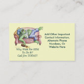 Waarom wacht op HEM om het te doen? Visitekaartje (Achterkant)