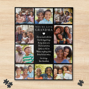 Waarom we van oma houden Foto Collage Legpuzzel
