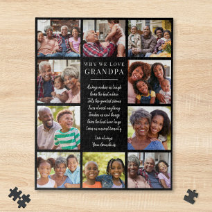Waarom we van opa houden Fotocollage Legpuzzel